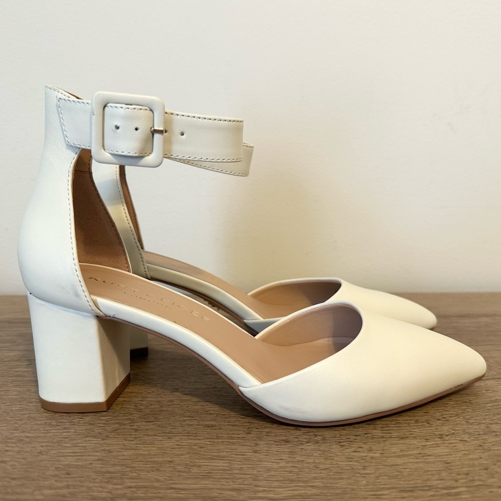 NWT Kurt Geiger Ivory Point Block Heels (Size 7) - Picture 4 of 5